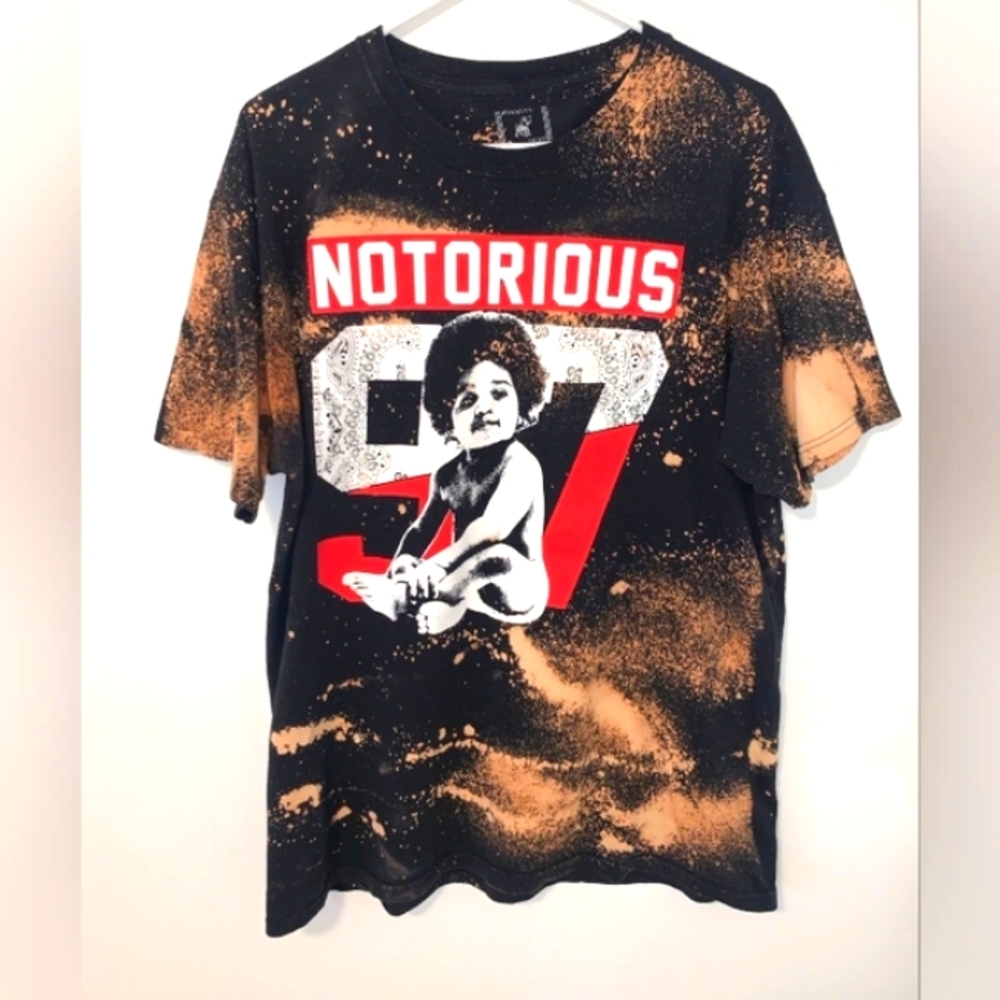 Biggie Smalls Short Sleeve Graphic Tee Album Cover Artwork “Ready to Die” Shirt